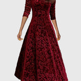 Nancy | Ünnepi velúr elegancia ruha