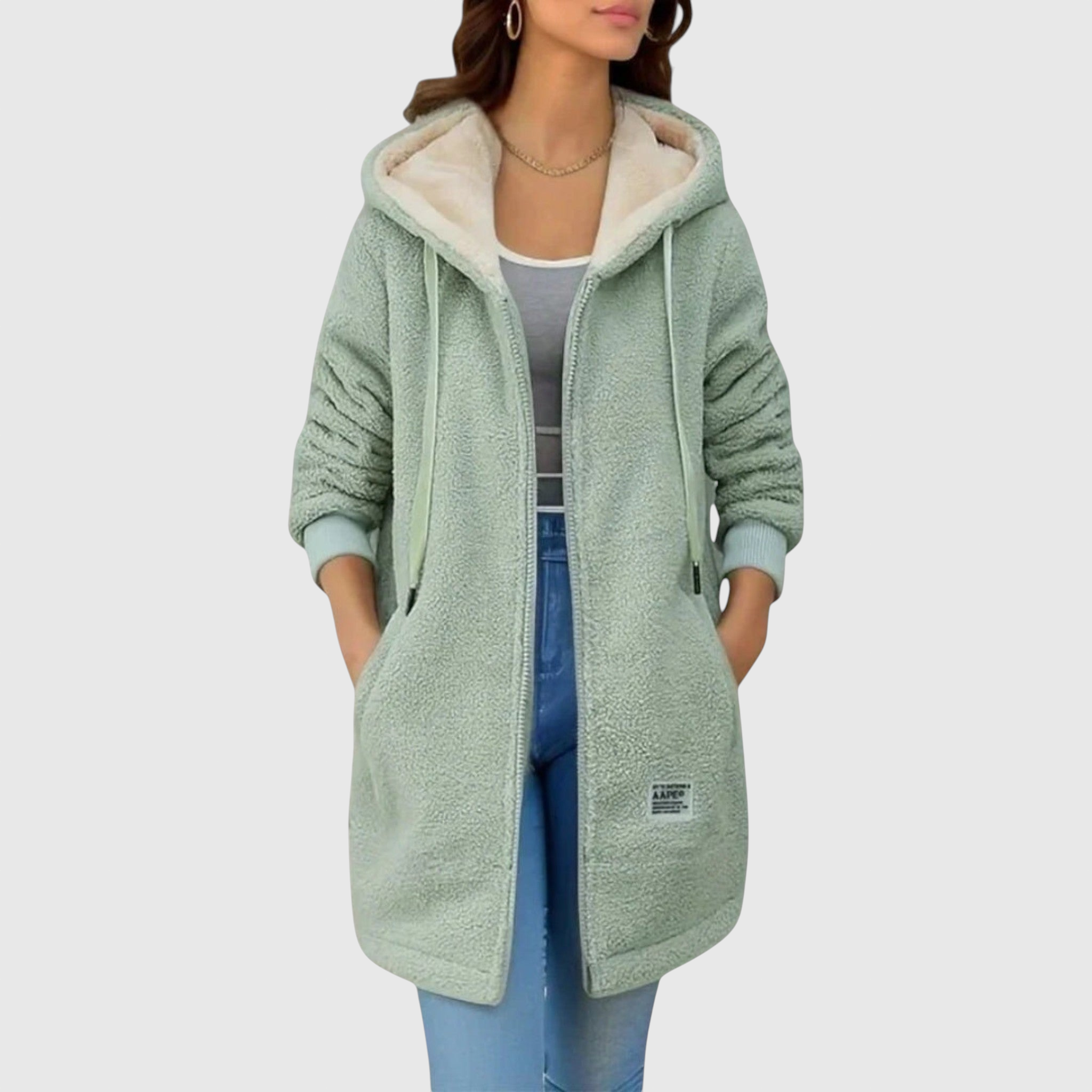 Szeléna | Stílusos meleg fleece dzseki