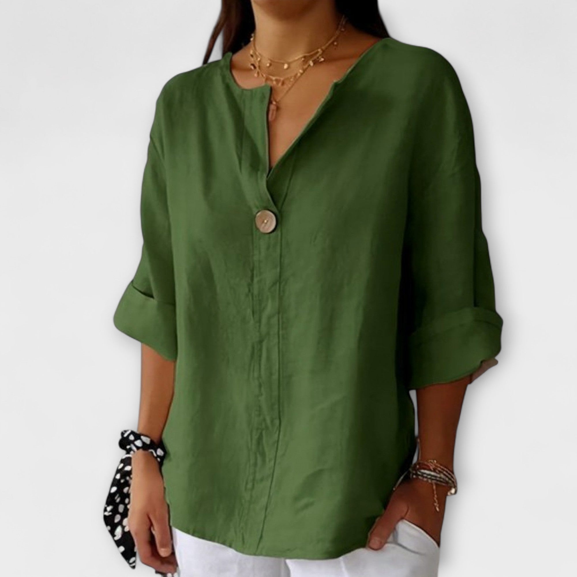 Nikol | Elegáns V-nyakú női top