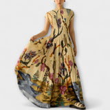 Léna | Elegáns plisszírozott maxi ruha
