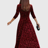 Nancy | Ünnepi velúr elegancia ruha