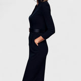 Lunori™ | Mandarin Luxe – Maxi ruha övvel