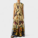 Léna | Elegáns plisszírozott maxi ruha