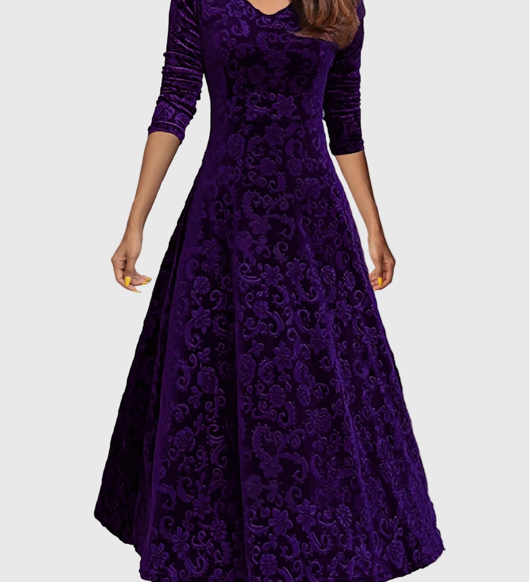 Nancy | Ünnepi velúr elegancia ruha