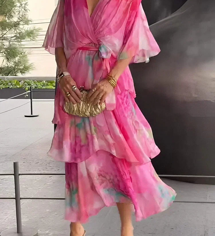 Cassia – Elegáns Chiffon Ruha