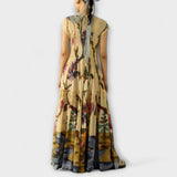 Léna | Elegáns plisszírozott maxi ruha