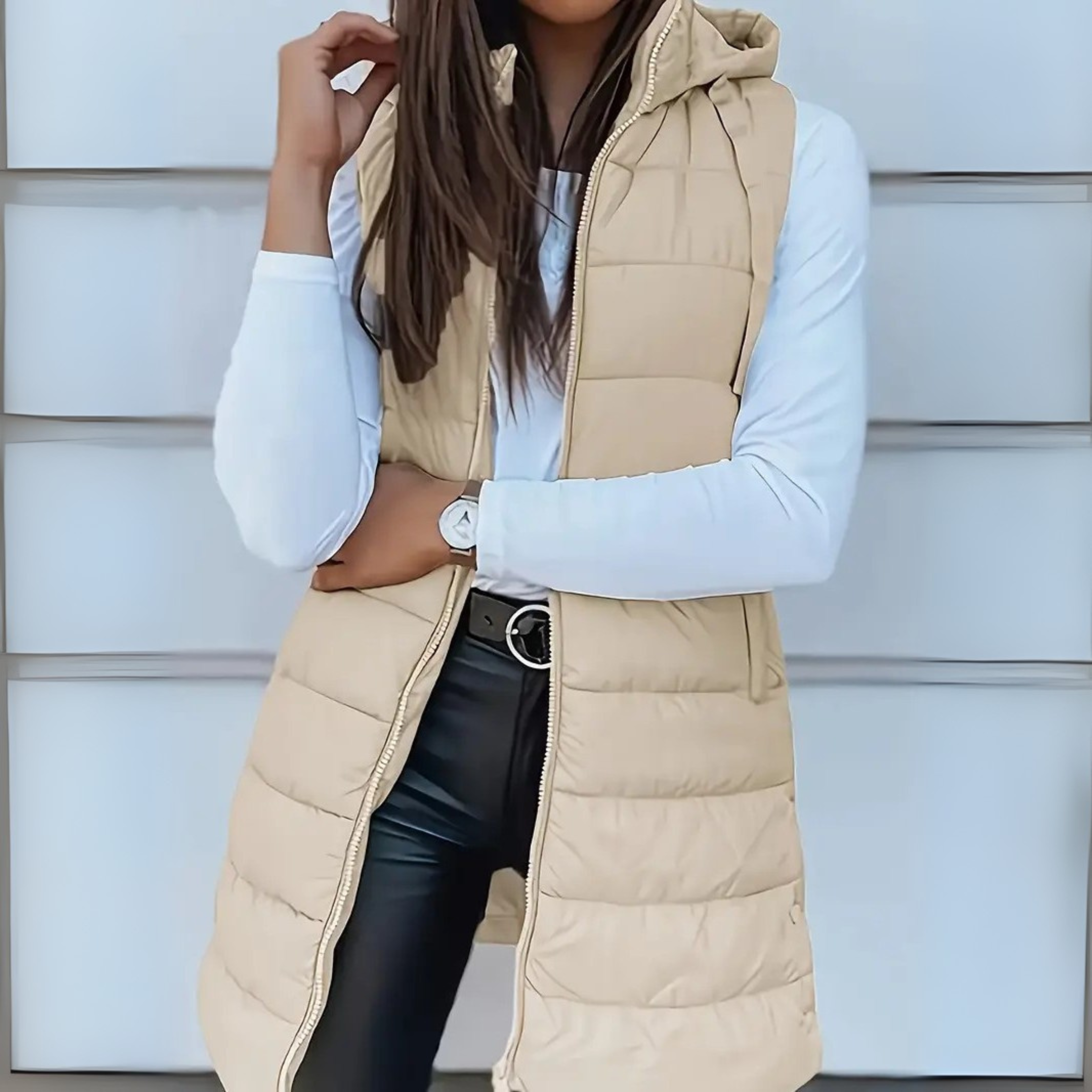 Rain | Kapucnis puffer mellény
