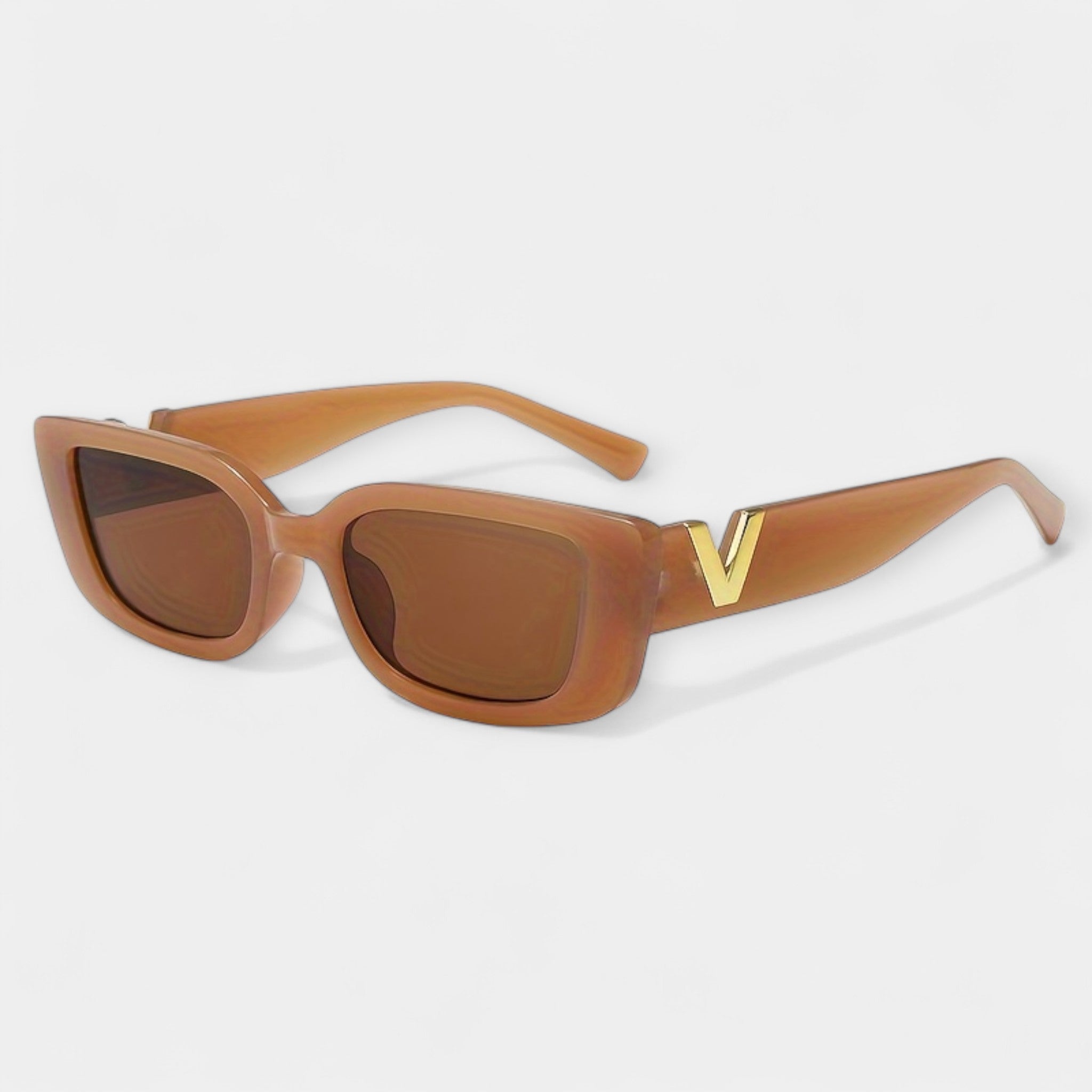 Jázmin | Fekete négyzetes szemüveg arannyal