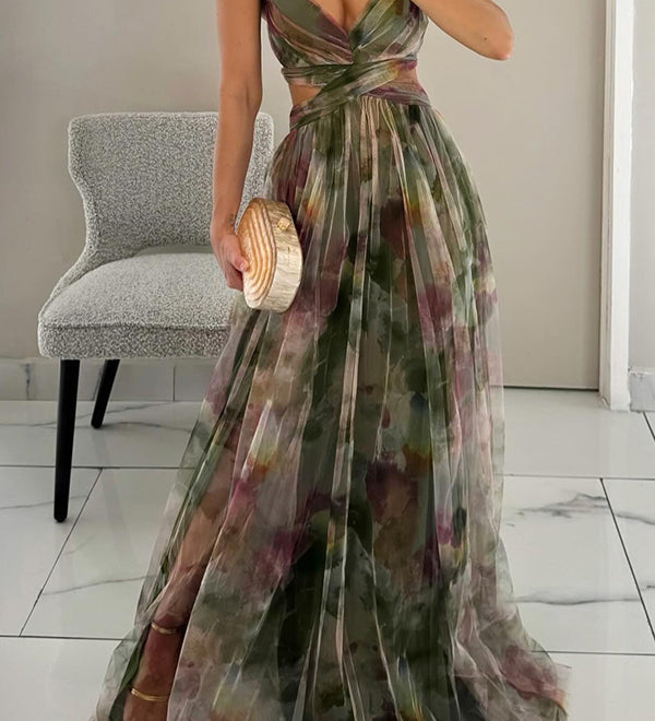 Giselle | Lenyűgöző virágmintás maxi ruha