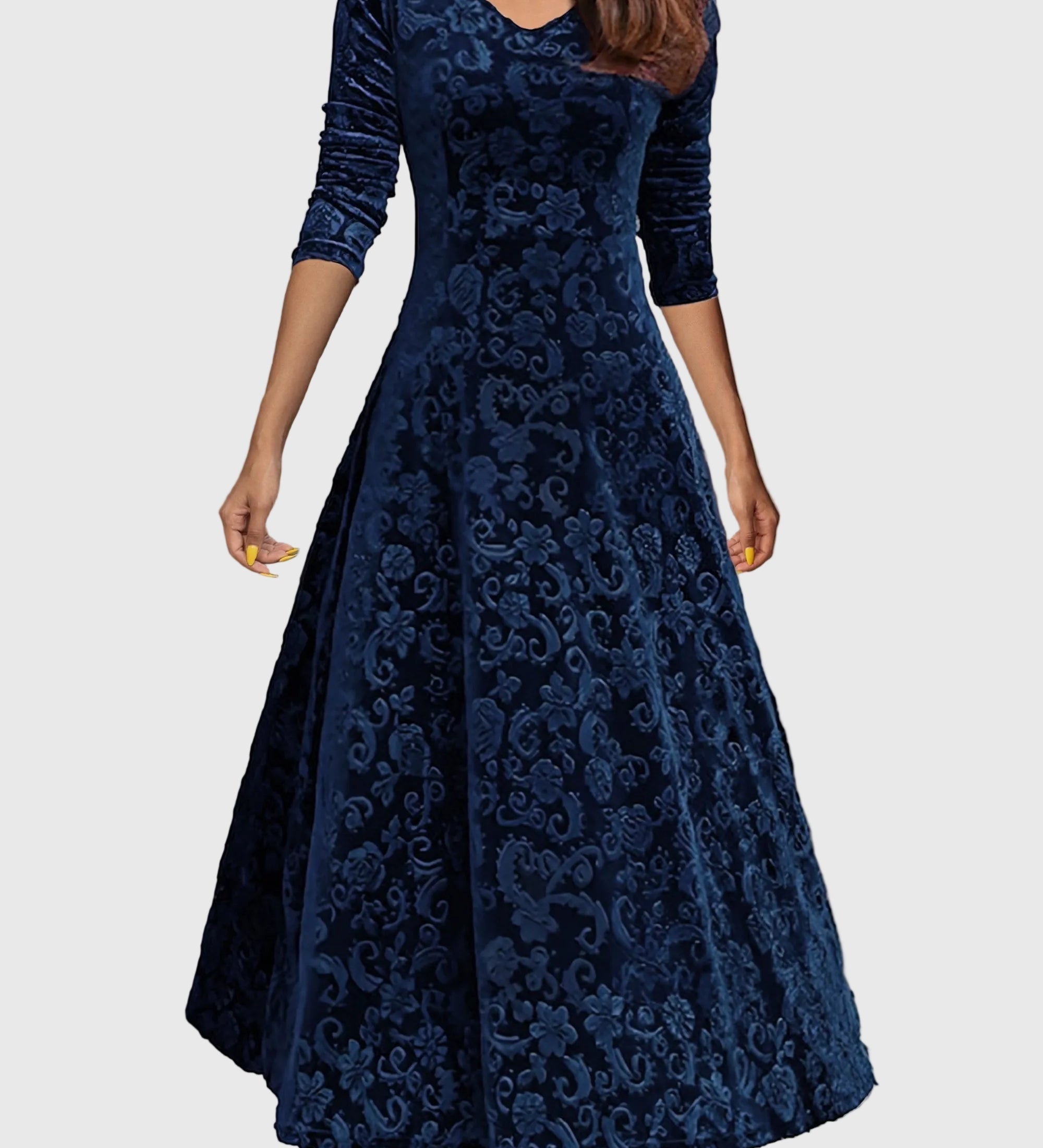 Nancy | Ünnepi velúr elegancia ruha