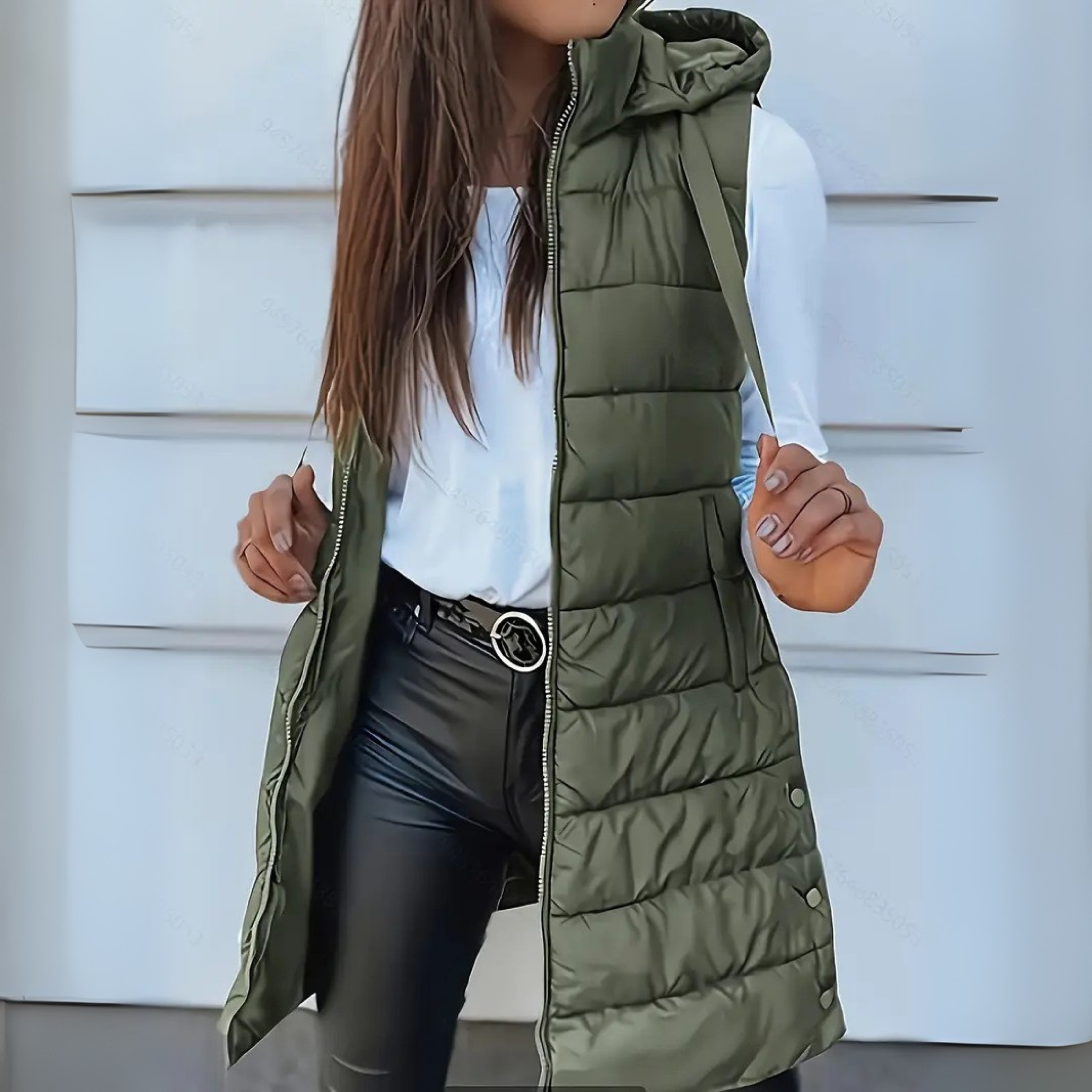 Rain | Kapucnis puffer mellény