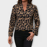 Róza | Leopárdmintás blúz vad eleganciával