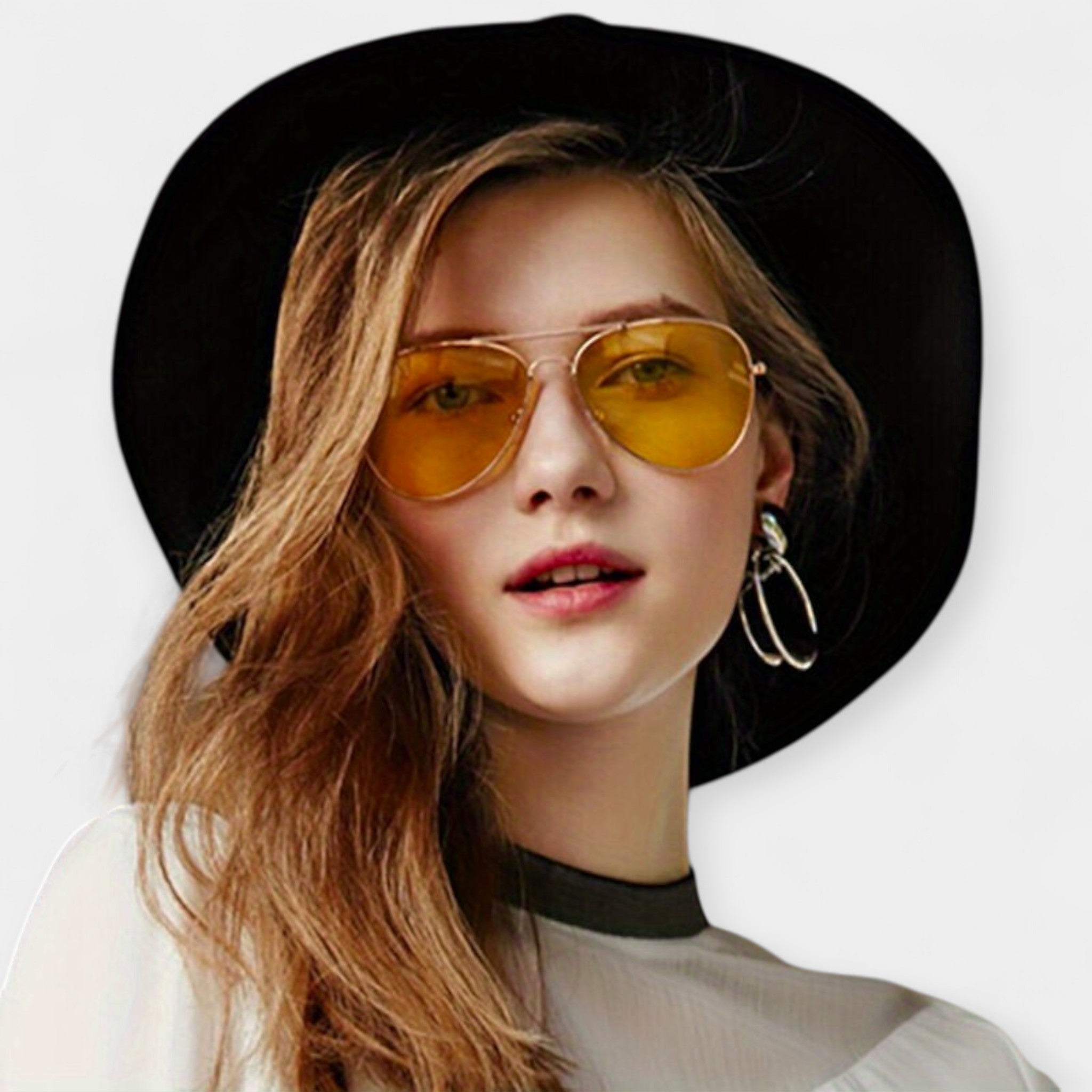 Emma | Színes retro szemüveg arany kerettel