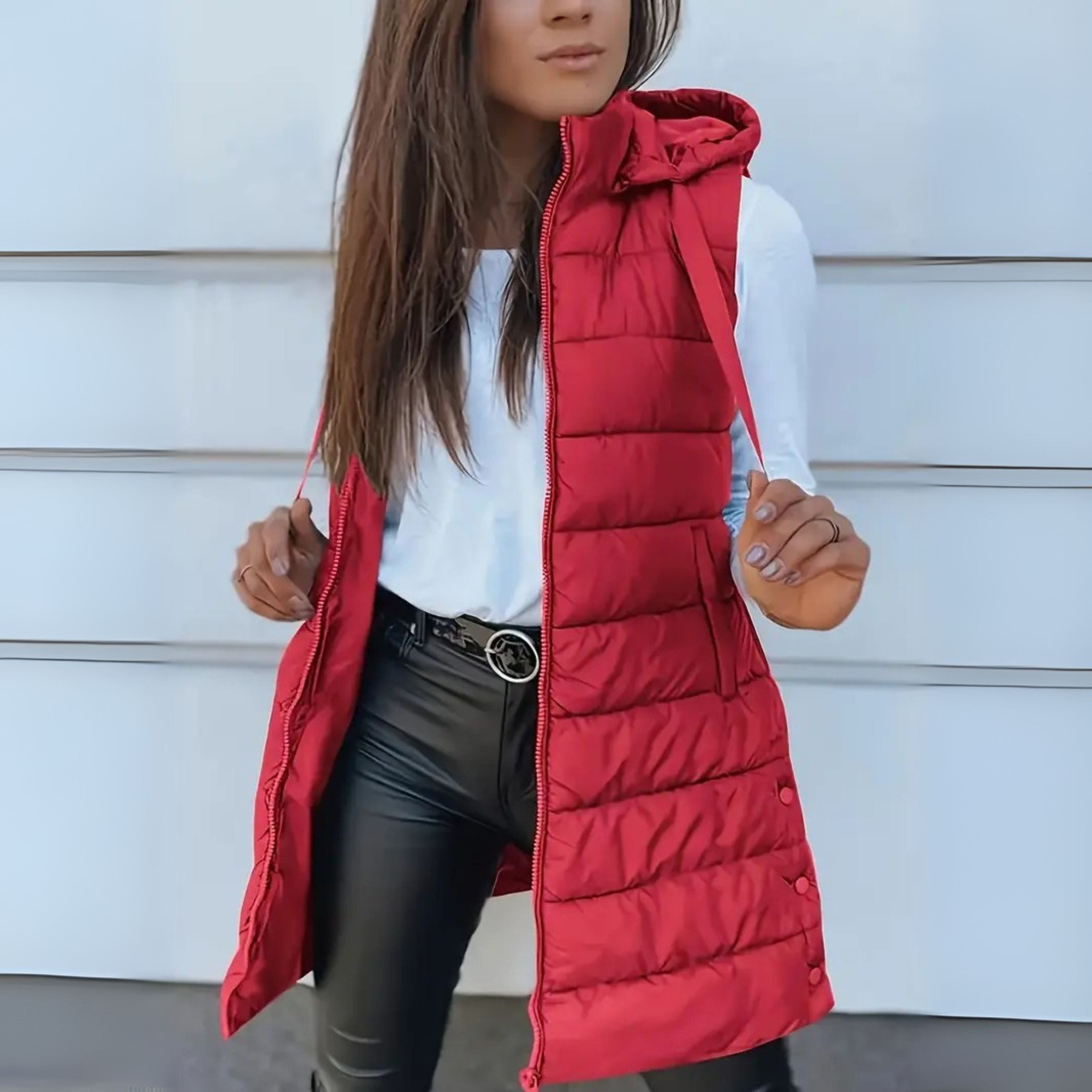 Rain | Kapucnis puffer mellény