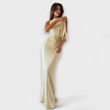 Kloé | Elegáns off white maxi ruha