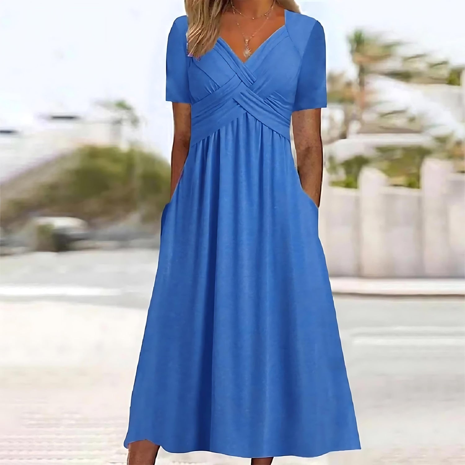 ISADORA | ELEGÁNS A-VONALÚ MIDI RUHA
