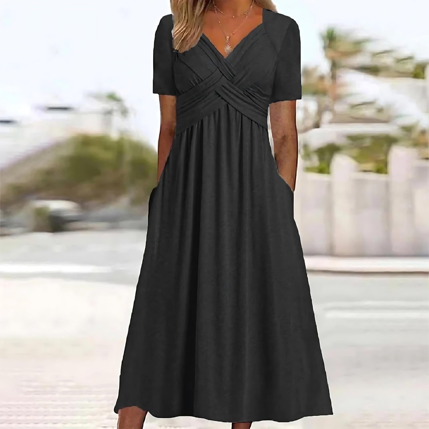 ISADORA | ELEGÁNS A-VONALÚ MIDI RUHA