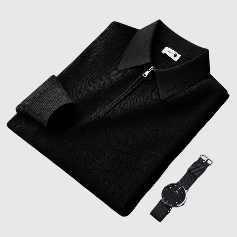 Ákos - Elegáns férfi pulóver cipzárral