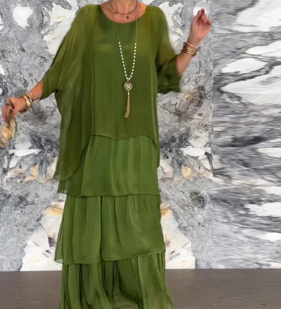 Lara – Elegáns, Hosszú, Laza Stílusú Ruha