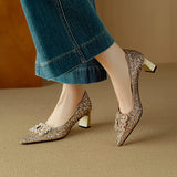 Josephine | Csillámos pumps