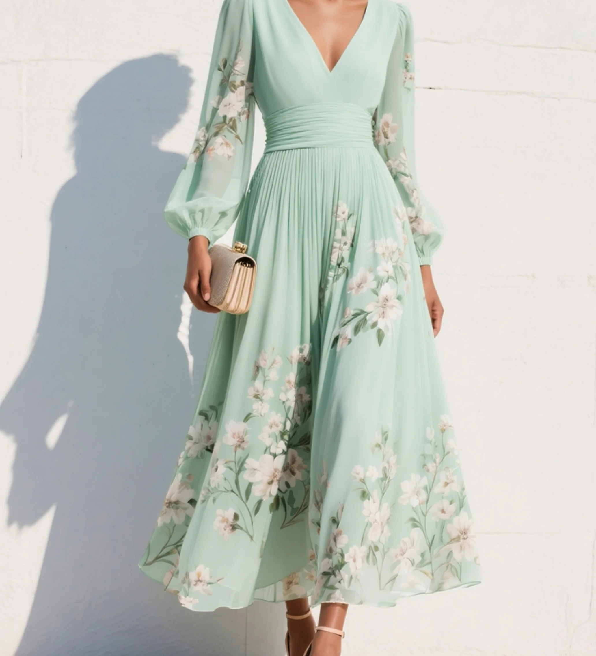 Coral | Vestido maxi