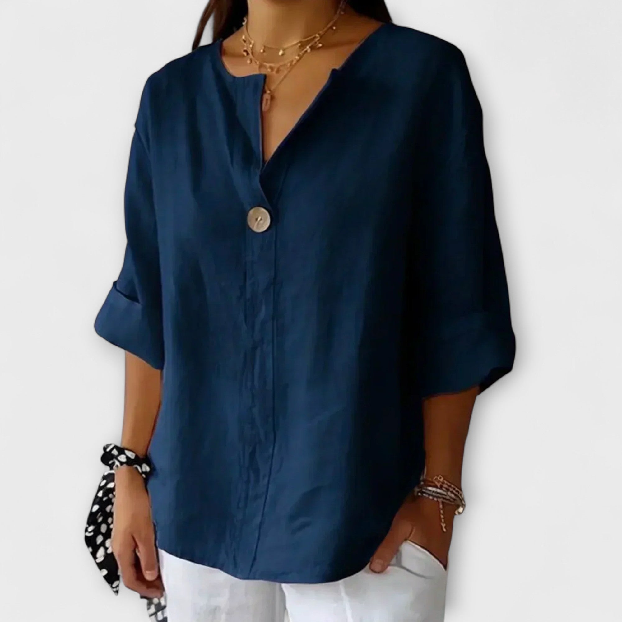 Nikol | Elegáns V-nyakú női top
