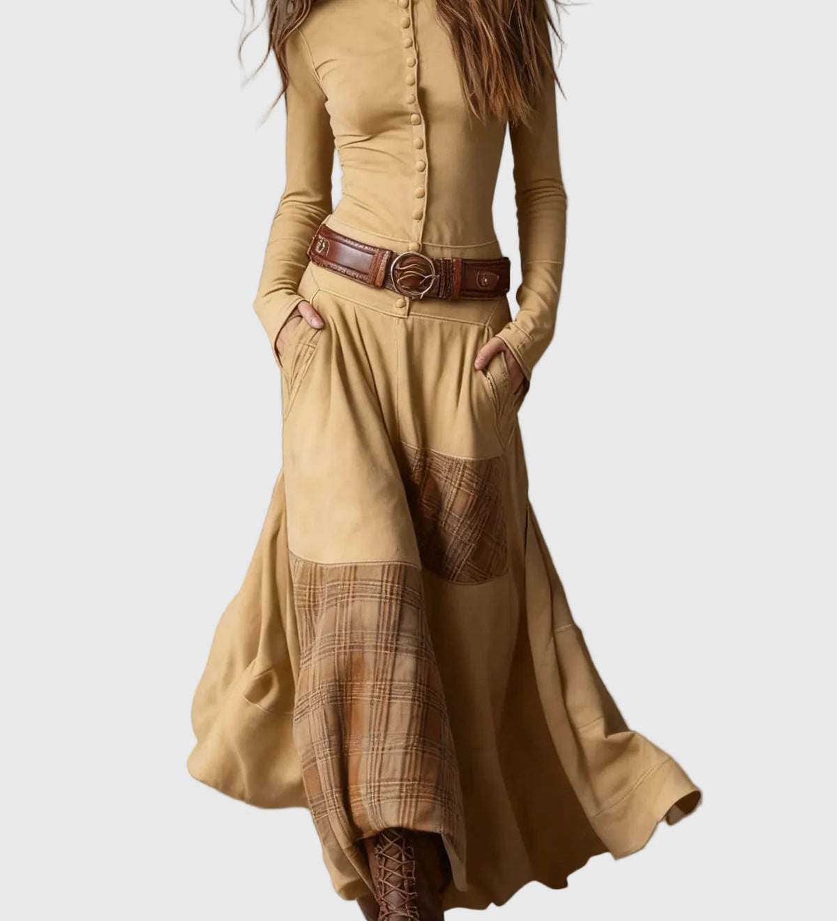 Isabelle | Vintage bohémi elegáns ruha