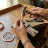 Fűzfa réz fülbevalók