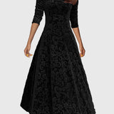 Nancy | Ünnepi velúr elegancia ruha