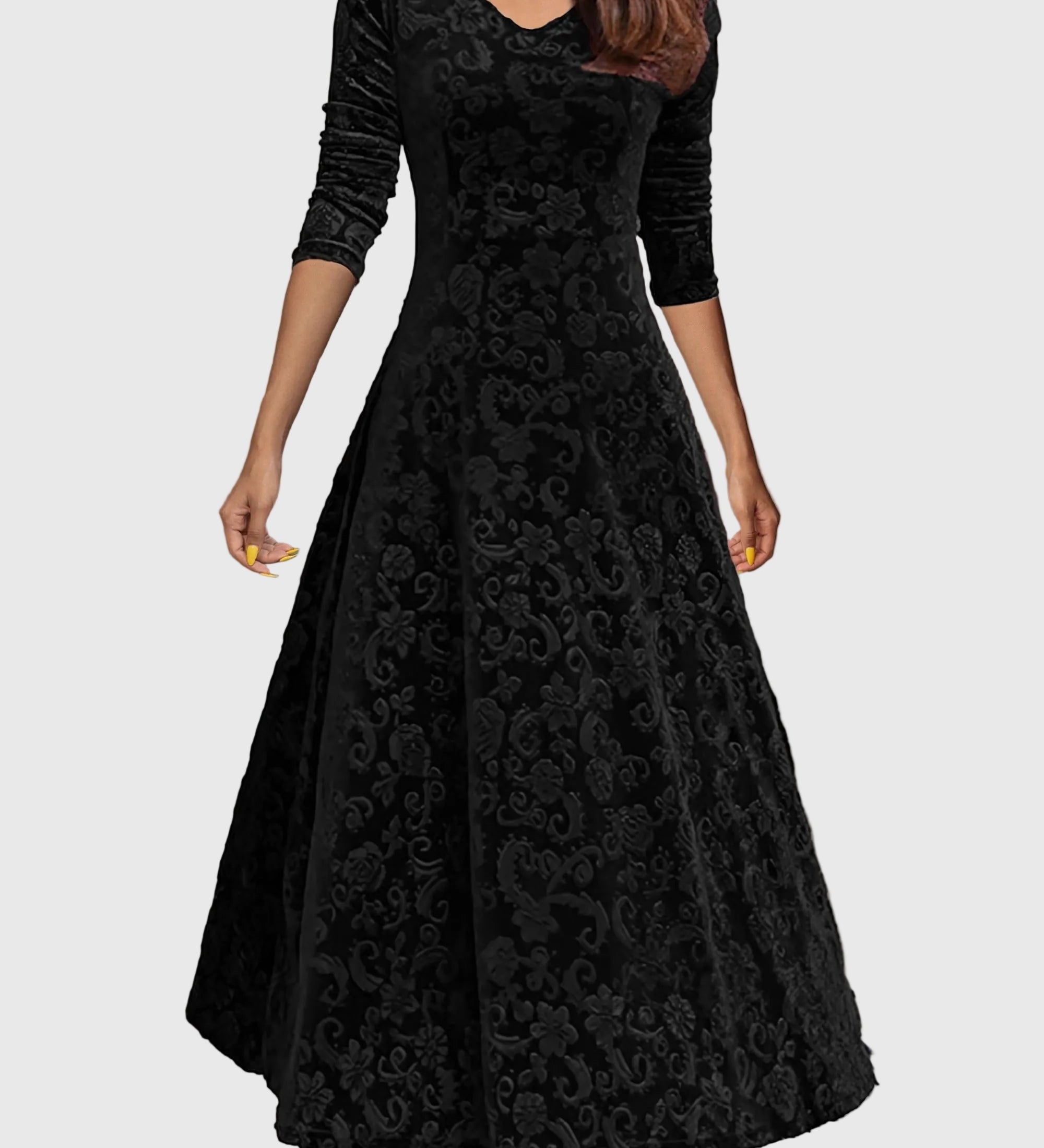 Nancy | Ünnepi velúr elegancia ruha