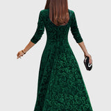 Nancy | Ünnepi velúr elegancia ruha