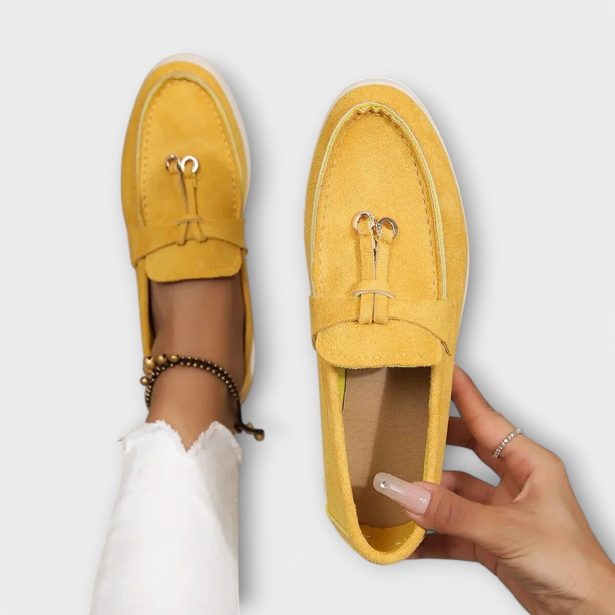 Gamira | Bézs Gamira loafer elegáns kényelem