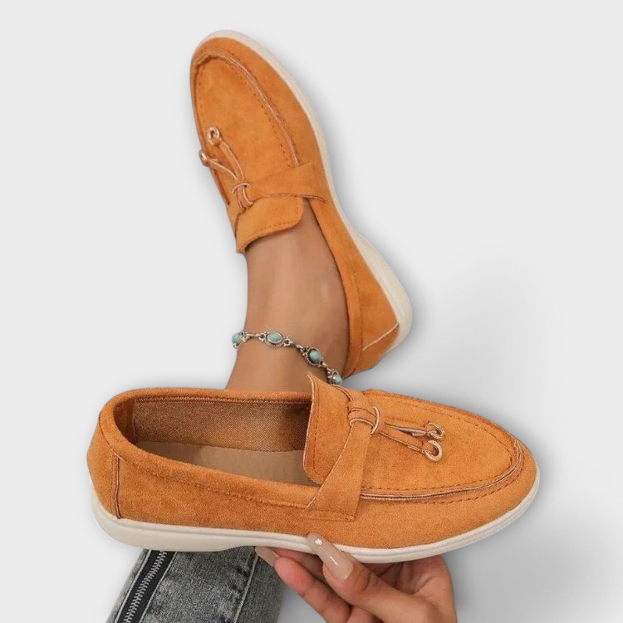 Gamira | Bézs Gamira loafer elegáns kényelem