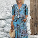 SUSAN | ÉLÉNK MIDI RUHA ELEGÁNS HASFEDÉSSEL