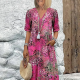 SUSAN | ÉLÉNK MIDI RUHA ELEGÁNS HASFEDÉSSEL