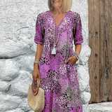 SUSAN | ÉLÉNK MIDI RUHA ELEGÁNS HASFEDÉSSEL
