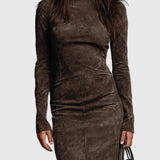 Ava | Suede Midi Ruha
