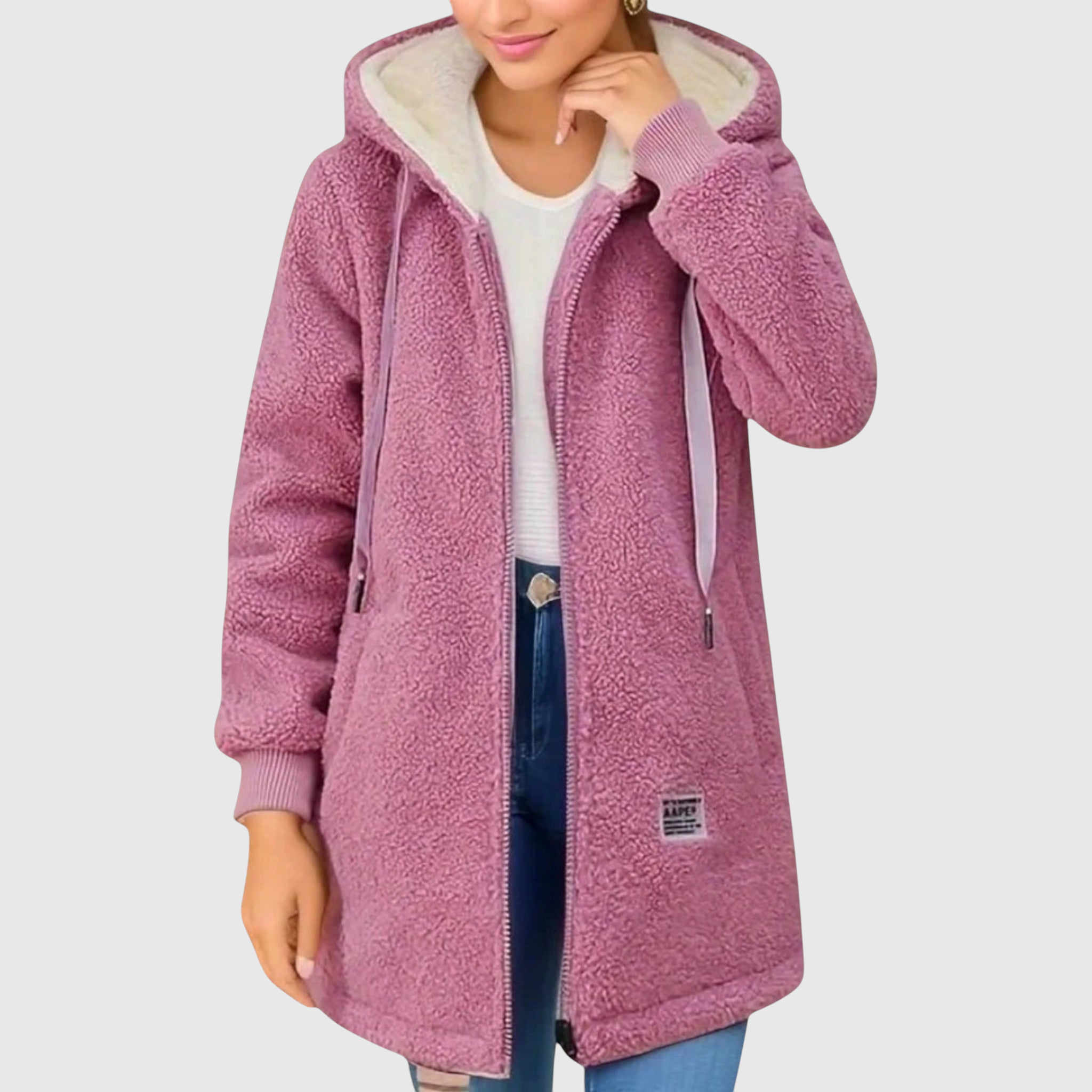Szeléna | Stílusos meleg fleece dzseki