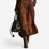Tavaszi Mária - Elegáns Puha Vászon Trench