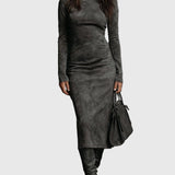 Ava | Suede Midi Ruha