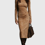 Ava | Suede Midi Ruha